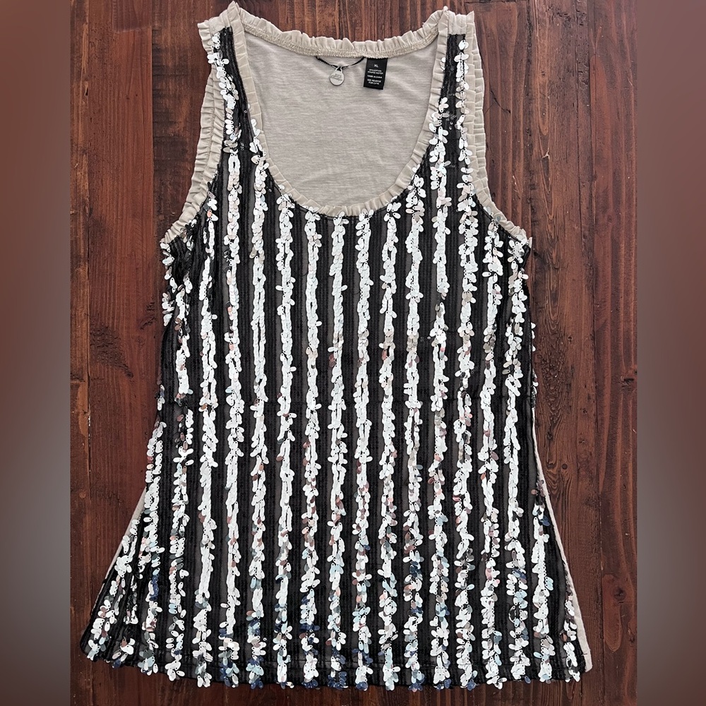 BKE SPARKLE SEQUIN STRETCH KNIT
TANK TOP